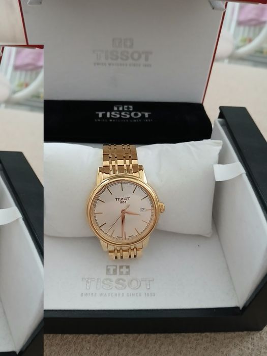 Мъжки часовник Тисот Tissot Carson позлатен.