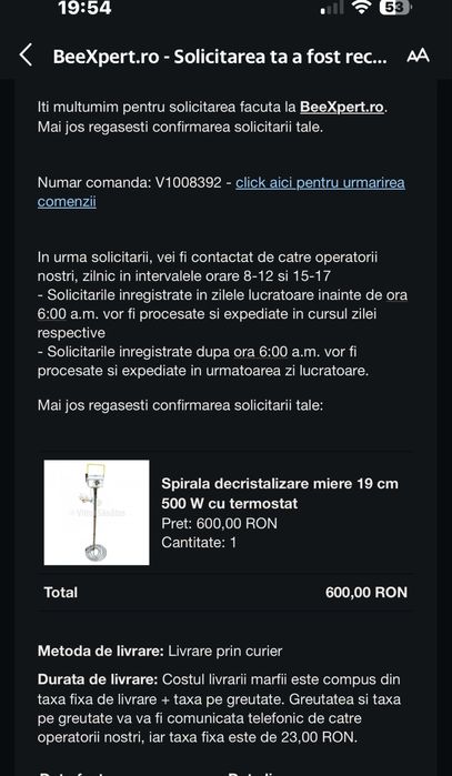 Spirala decristalizare miere