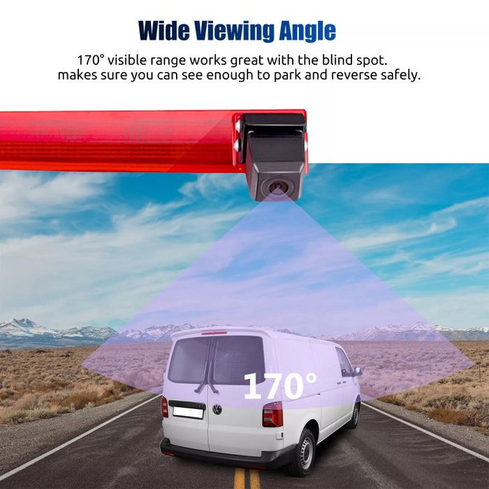 Трети стоп задна светлина за Volkswagen Transporter VW T5 T6 2010+ с камера