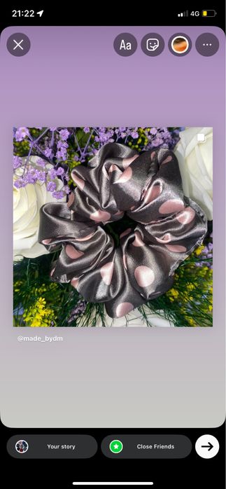 Made by DM сатенени скрънчита