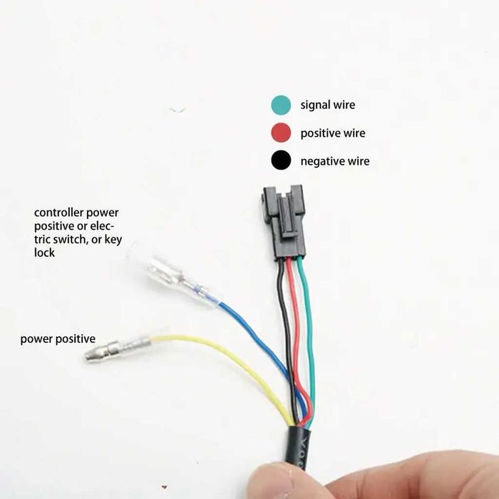 Maneta Acceleratie cu Contact si Cheie 12V-72V – Voltmetru Baterie Bicicleta Scuter Electric ATV