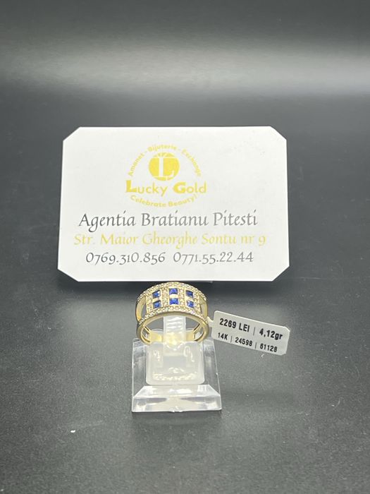 Inel aur 14k 4.12 gr marimea 17 cod 24598