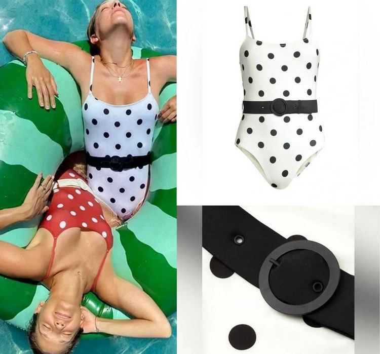 NOU! Costum de baie intreg Solid & Striped Nina Belt