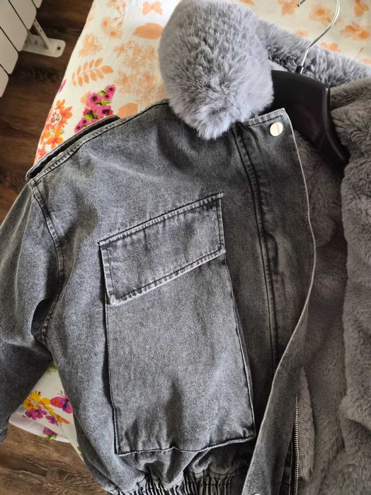 Дънково яке с пух