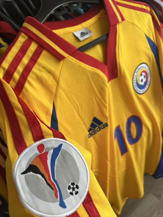 Tricou de fotbal Euro 2000 Gica Hagi 10 Romania nationala marime L