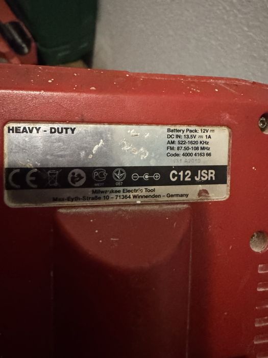 Radio milwaukee C12 JSR