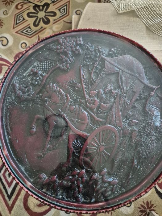 Masa cafea, lemn trandafir,vaze mici