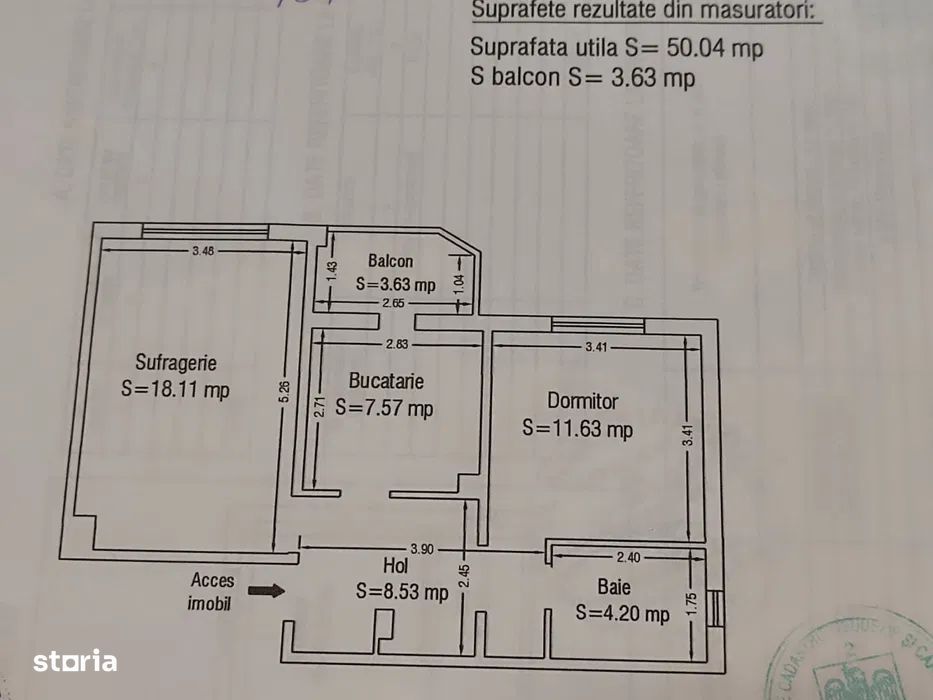 Apartament doua camere decomandate, zona gara.
