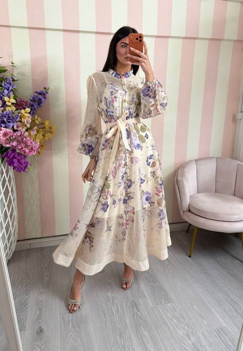 Рокля с кристали 100% вискоза