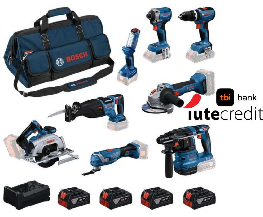 Комплект акумулаторни инструменти Bosch 18V
