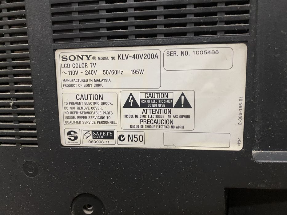 Телевизор sony bravia klv40v200a