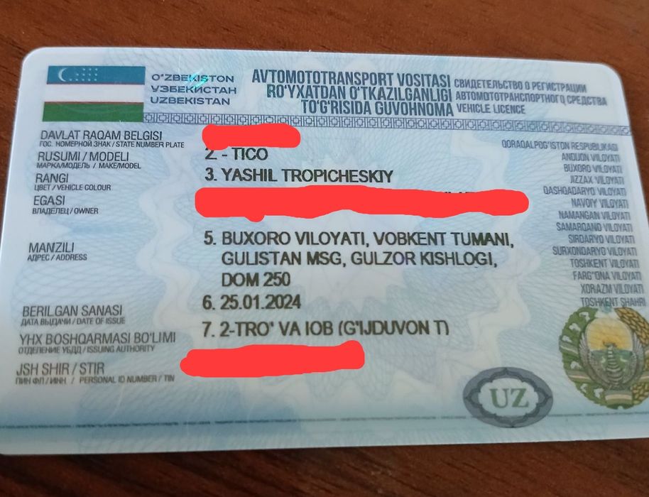 Tiko 2003-yil  srochna sotiladi yaxwi xolatda