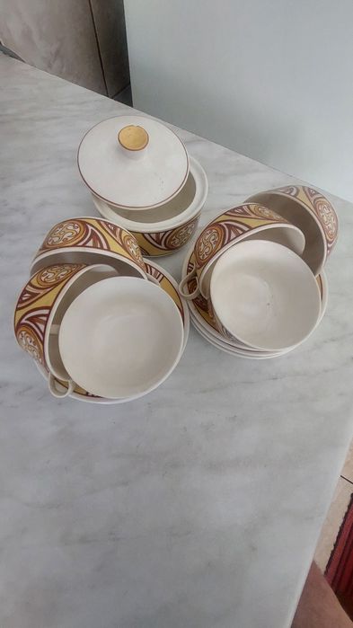 Set de cafea cu recipient pentru zahar