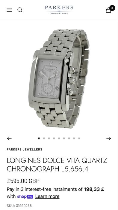Ceas cronograf Versace Longines