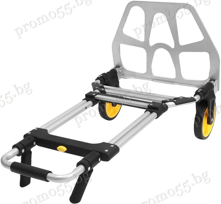Сгъваема Ръчна Алуминиева Количка за Тежък Багаж с Телескопична Дръжка