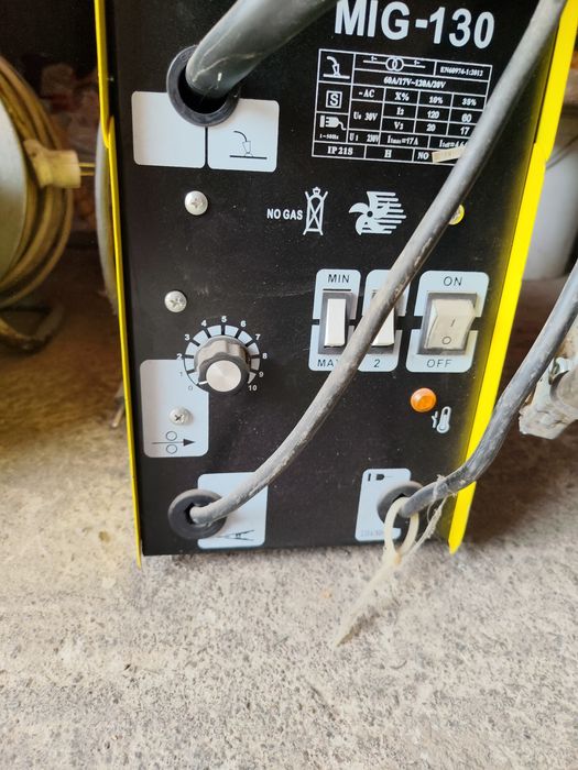 Aparat de sudura MIG 130 , sudură cu sârmă flux fara gaz