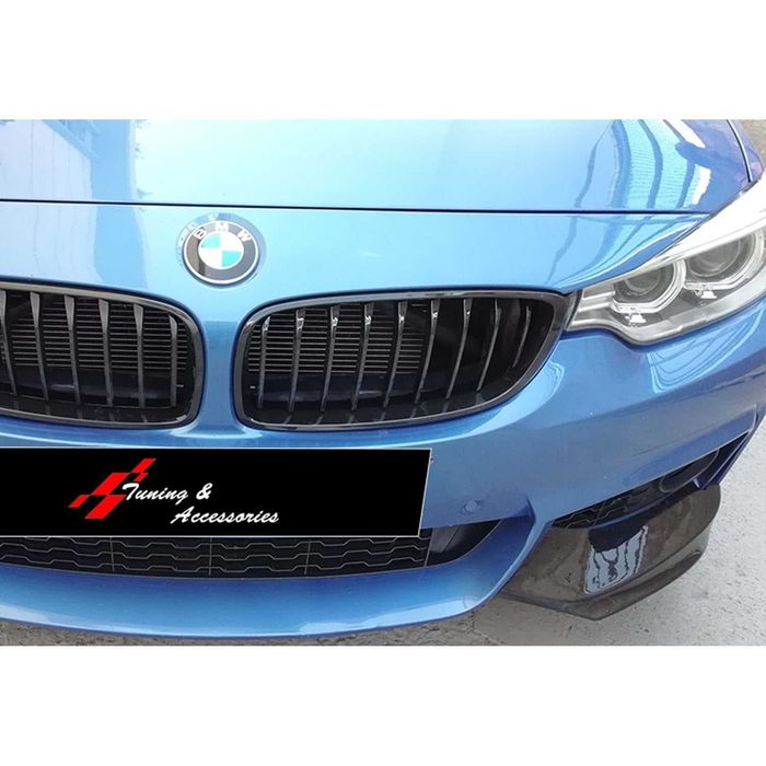 F32 - F36 M Technic Предни сплитери черен пиано лак 2014-2020