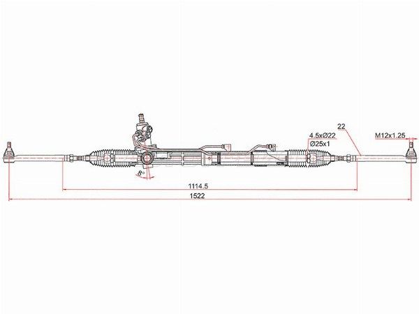 Рейка рулевая Hyundai Santa fe