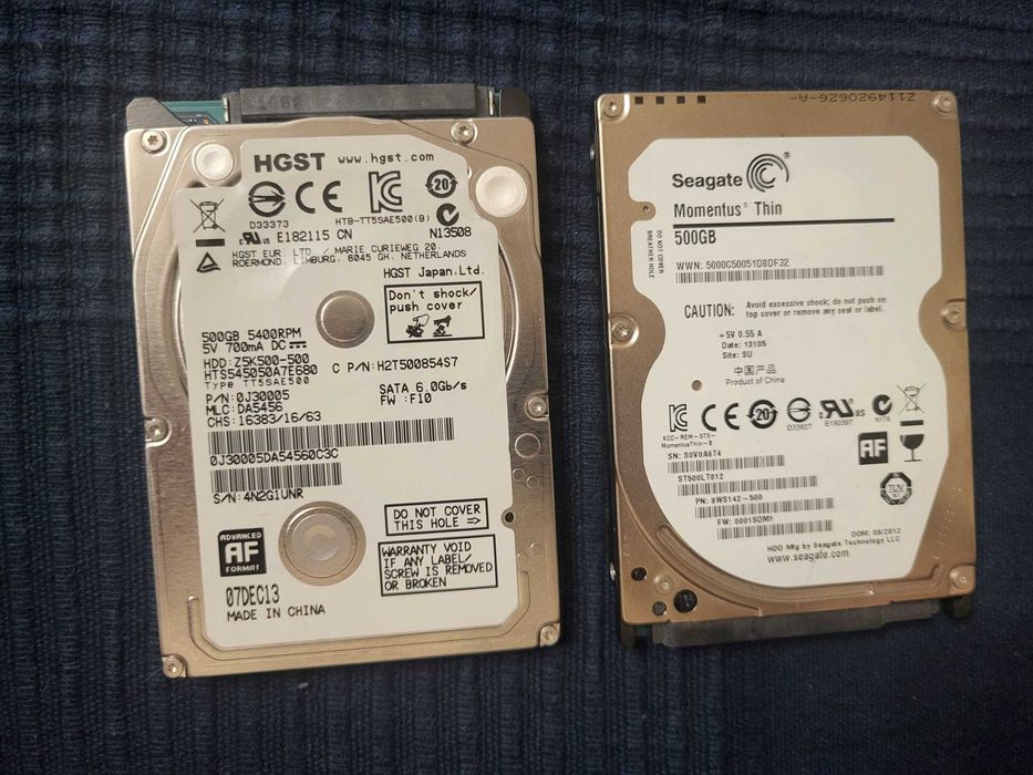 HDD Laptop 2.5inch 500GB HGST si Seagate