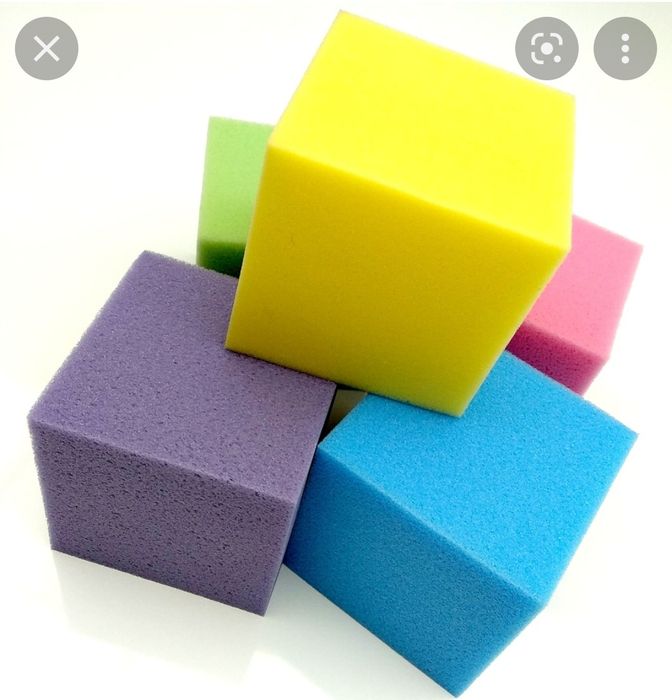 Кубики поролоновые (читайте описание)