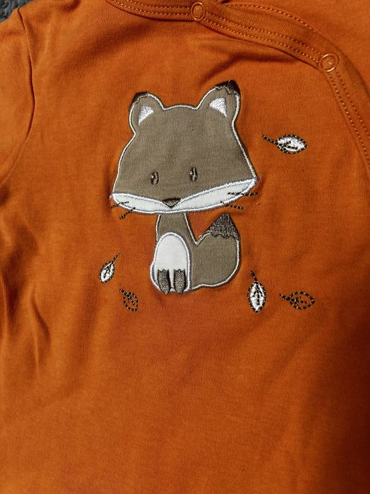 Комплект от нови памучни пижами - ромпъри за бебе, размер 9-12 месеца