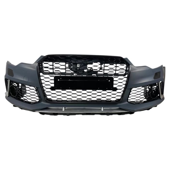 Предна броня за Audi A6 (2011-2014) - RS6 Design с отвори за парктроник
