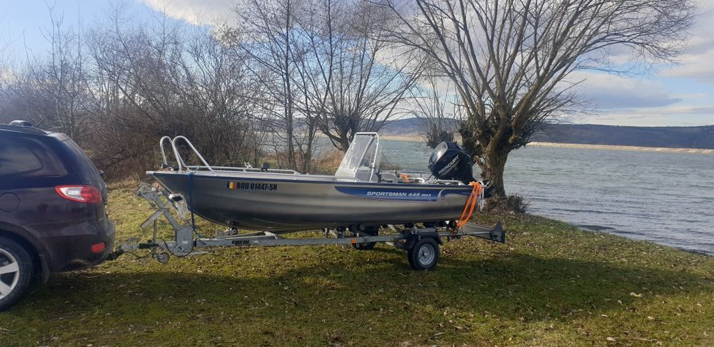 Barca aluminiu Linder sportsman 445 max