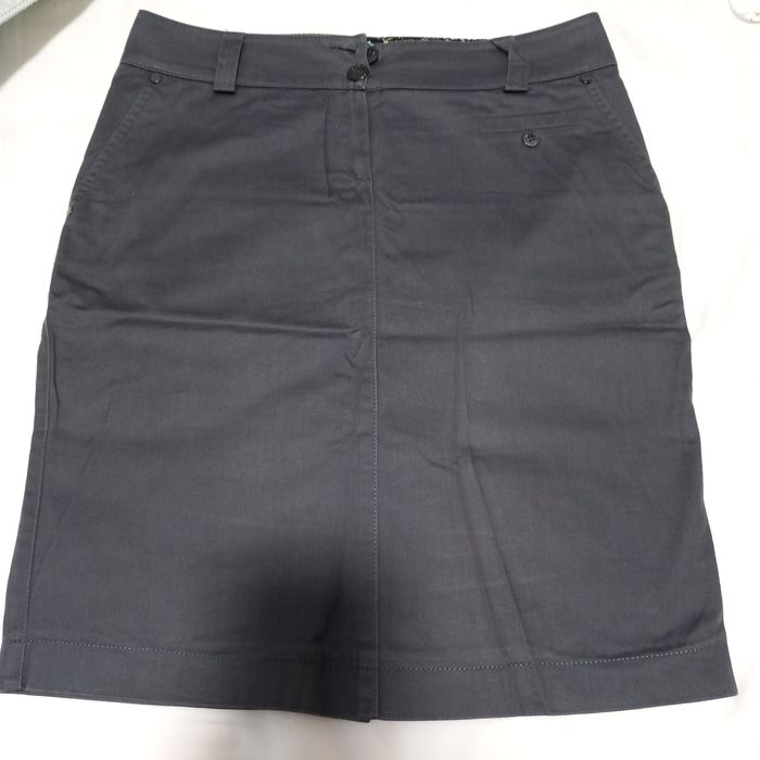 Fusta de culoare gri,bumbac 97%