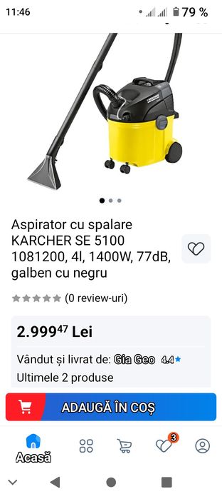 Vând aspirator cu injecție -abur