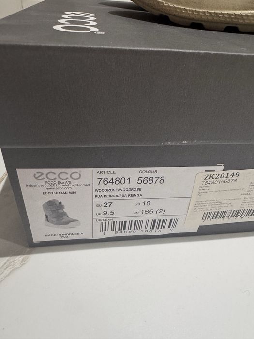 Зимние сапоги 27 размер Ecco