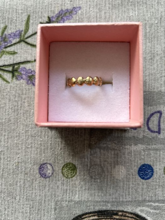 Позлатен сребърен пръстен