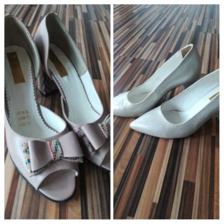 Pantofi cu toc piele