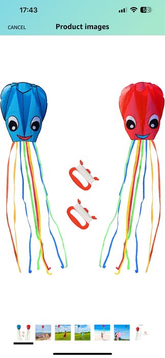 Set de 2 dragoni cu fir de zmeu pentru activitati in aer liber