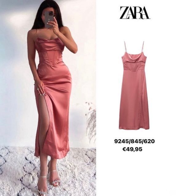Rochie satin Zara noua cu eticheta