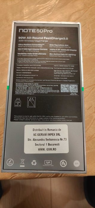 Infinix note 50 pro 256/8