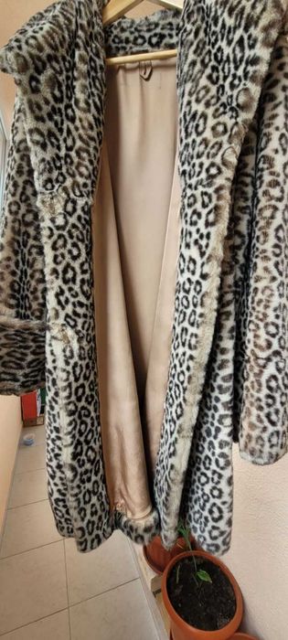 Дамско палто от екокожа