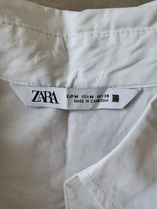 Zara рубашка белая, новая.