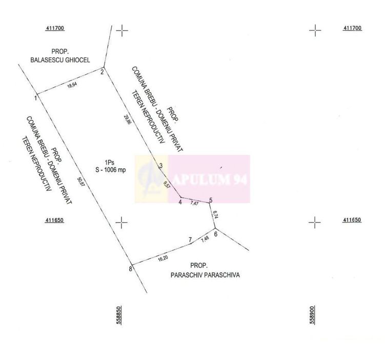 Teren de vanzare in Brebu - Raul Doftana