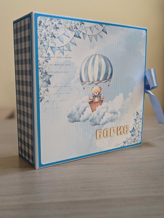 Ръчно изработен албум за бебе, сватба, моминско парти, подарък, погача