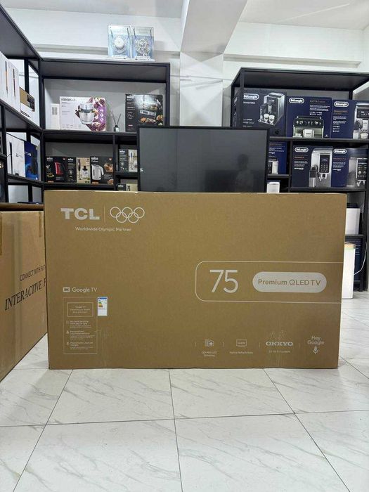 Телевизор TCL 75 4K Premium QLED два пульта дистанционного управления