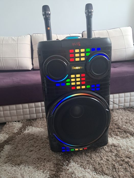 Boxă nouă plus 2 microfoane