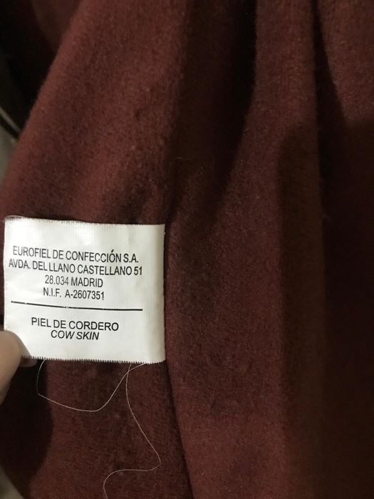 geaca de piele cortefiel