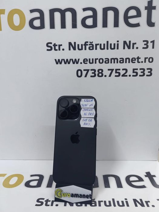 Telefon mobil Apple iPhone 16 Pro, 128 GB, 5G-100% -N-