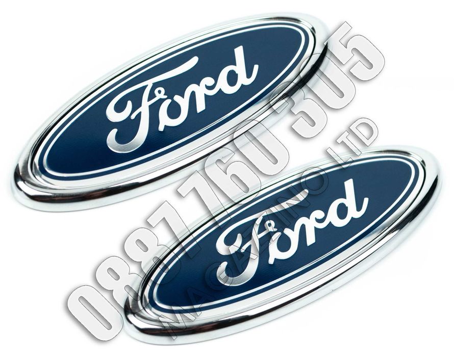 Емблема за Форд 115 мм.  самозалепваща се.