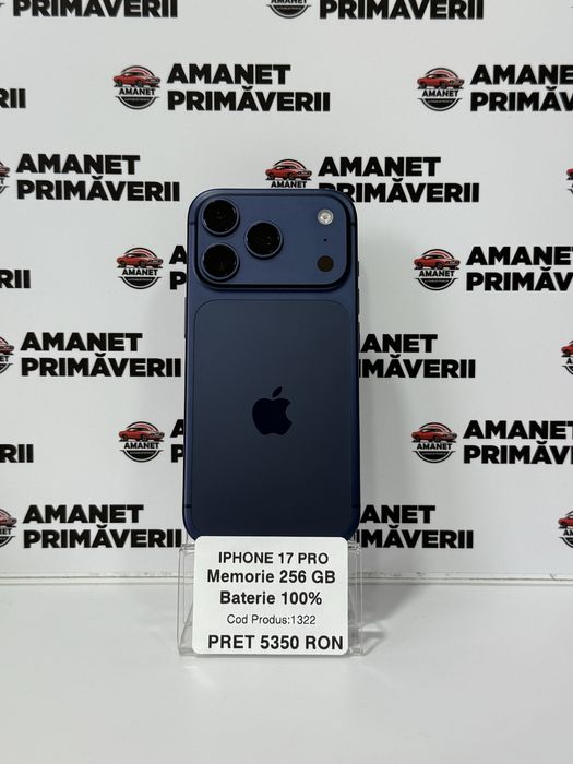Iphone 17 PRO 256 GB 61Cicluri 100% Baterie Garantie