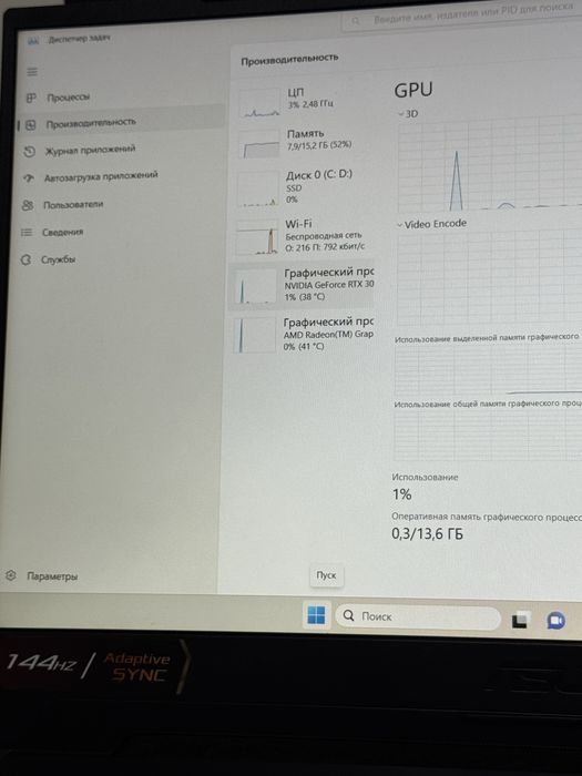 Asus TUF GAMİNG invidia RTX3060  6 GB