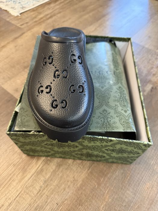 Дамски чехли GUCCI нови черни и кафяви