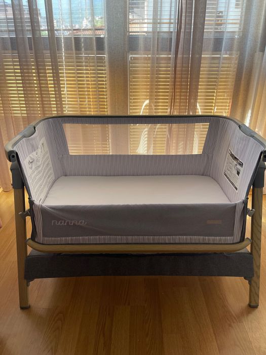 Детска Кошара “KikkaBoo - Nanna” Next2me, 0+ месеца, тъмносив меланж