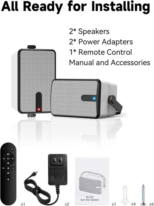 Чисто нови Plyee Audio 250W външни Bluetooth високоговорители ...