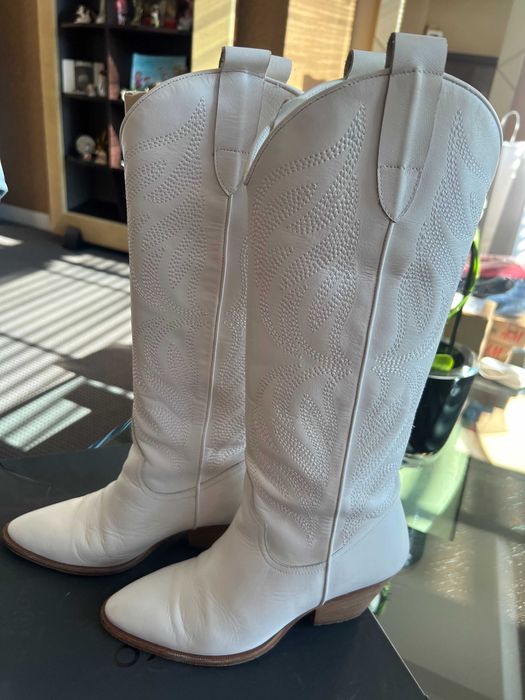PINKO White Boots 100% leader